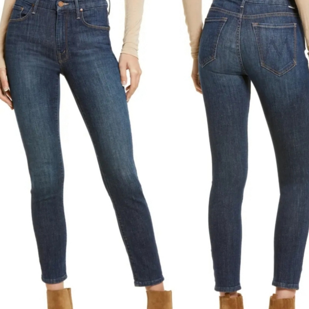 Mother High Waisted Looker Jeans Power Play Denim